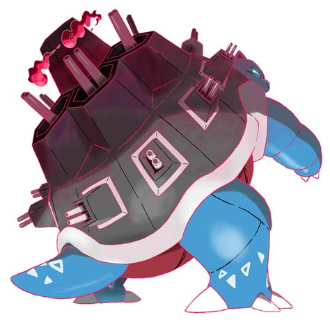 how to draw gigantamax blastoise|GIGANTAMAX BLASTOISE by DeluxeSensei on DeviantArt.